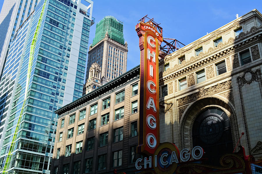 Chicago Marquee Photograph by Kyle Hanson