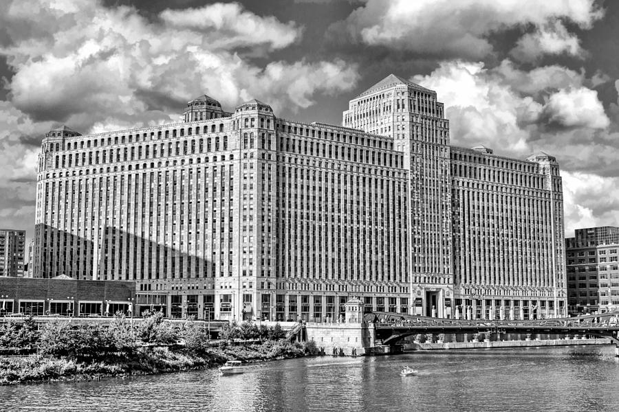 Chicago Merchandise Mart Black and White Photograph by Christopher Arndt