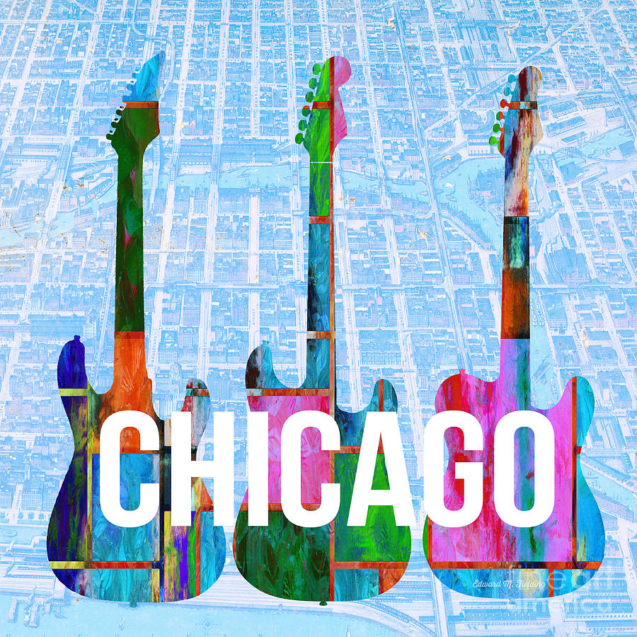 Chicago Painting - Chicago Music Scene by Edward Fielding