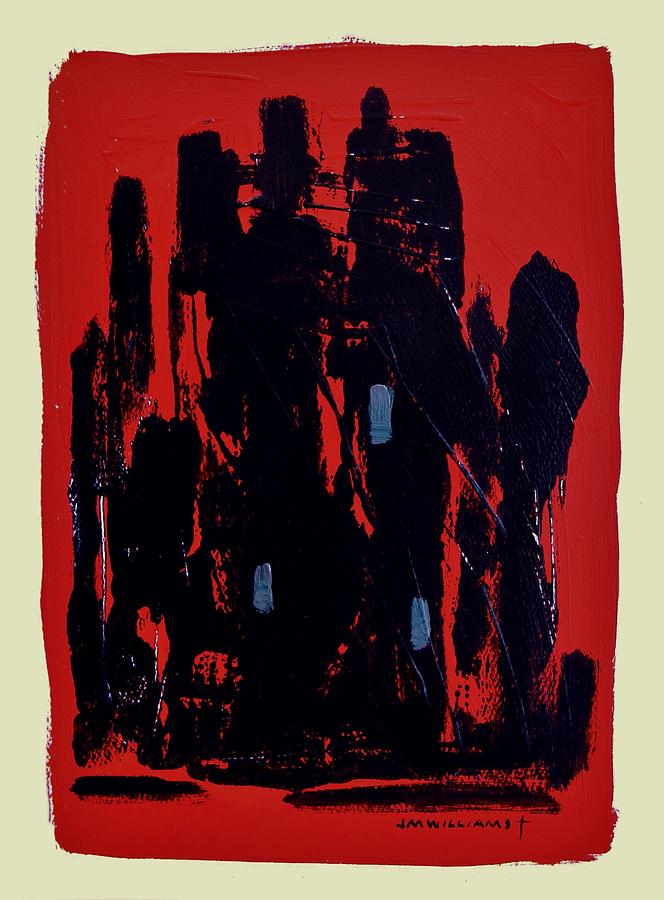 Chicago on Red Painting by John Williams