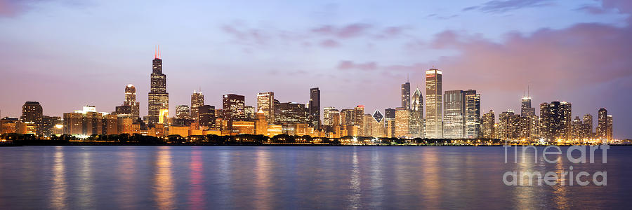 Chicago Photograph - Chicago Panorama by Paul Velgos