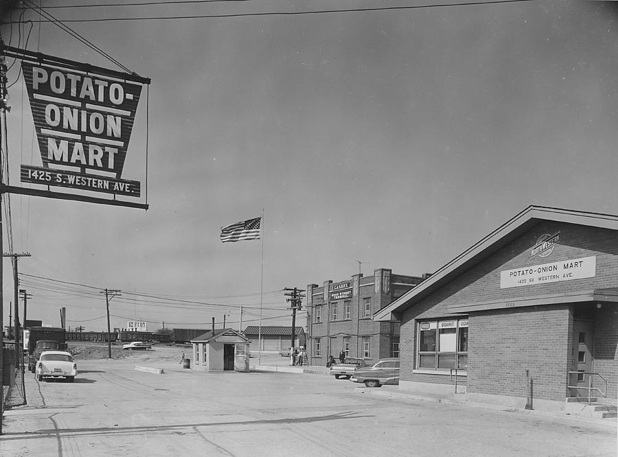 Chicago Potato Yard  Photograph by Chicago and North Western Historical Society
