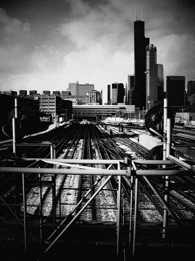 Chicago Railroad Yard Portrait Photograph by Kyle Hanson