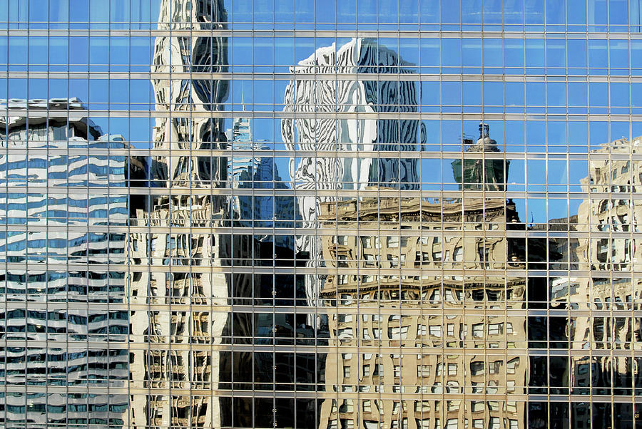 Chicago reflection Photograph by Karen Smale