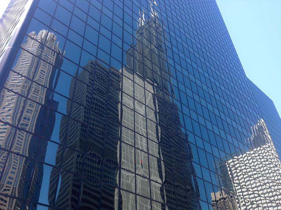 Chicago Reflections Photograph by Jacqueline Manos