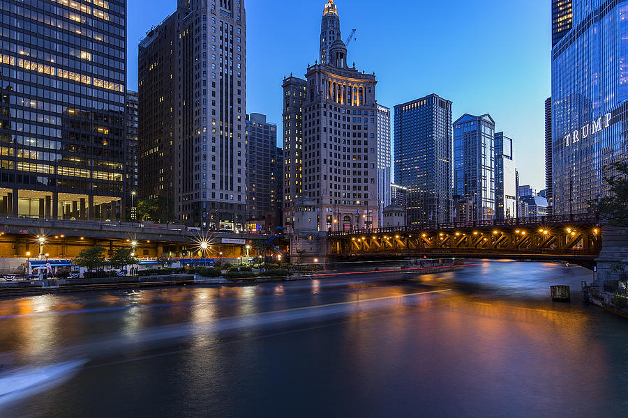 Chicago River And Michigan Ave Photograph