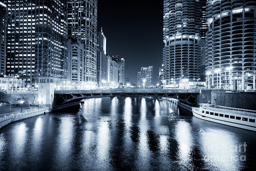 Chicago Photograph - Chicago River at State Street Bridge by Paul Velgos