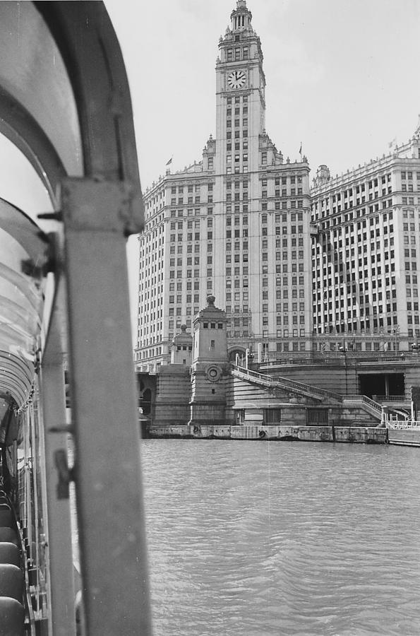 Chicago River By Boat - 1962 Photograph by Chicago and North Western Historical Society