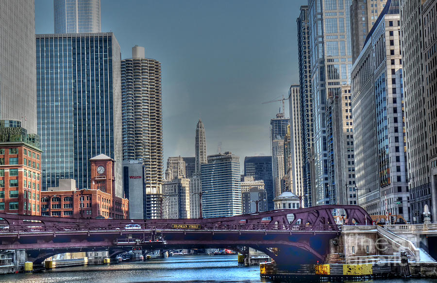 Chicago River East Photograph by David Bearden