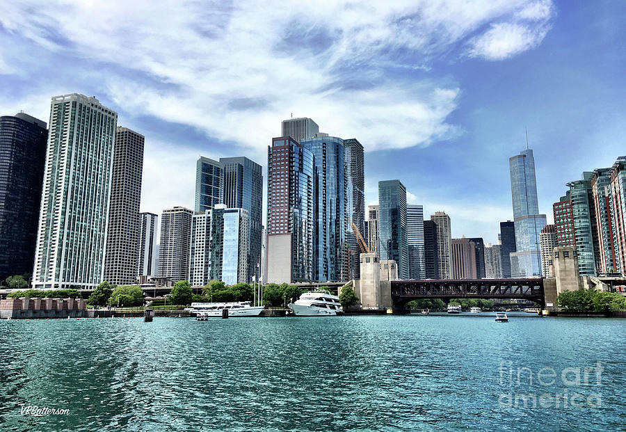 Chicago River Skyline Photograph by Veronica Batterson