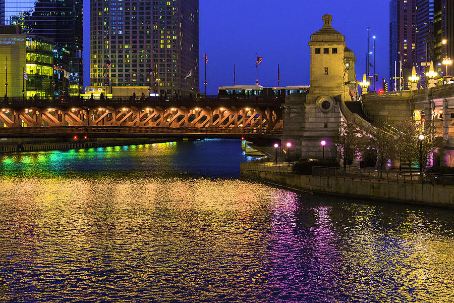 Chicago River Ver2 Photograph by Raymond Kunst