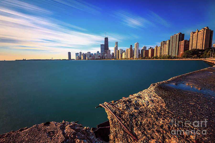Lake Michigan Photograph - Chicago Rough by Andrew Slater