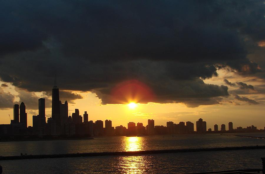 Chicago Photograph - Chicago Silhouette by Glory Fraulein Wolfe Chicago Photograph - Chicago Silhouette by Glory Fraulein Wolfe
