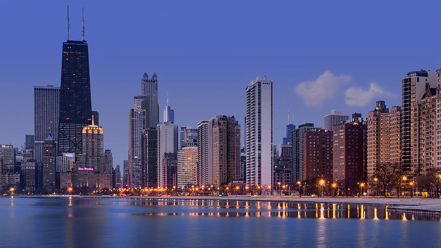 Chicago Skyline Photograph - Chicago Skyline - Dawn by Nikolyn McDonald