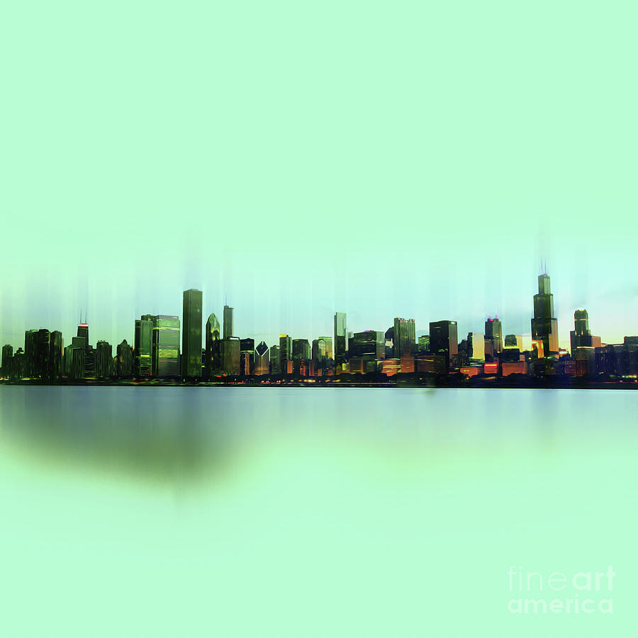 Chicago Skyline Painting by Gull G