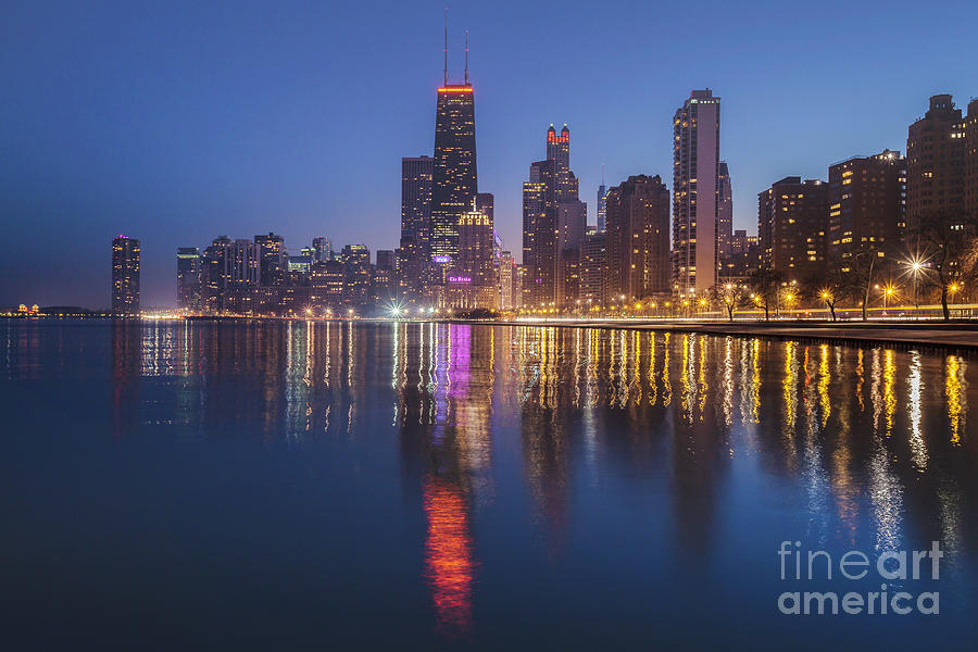 Chicago Skyline Oak Street - Evening Photograph by Robert L Lease ...