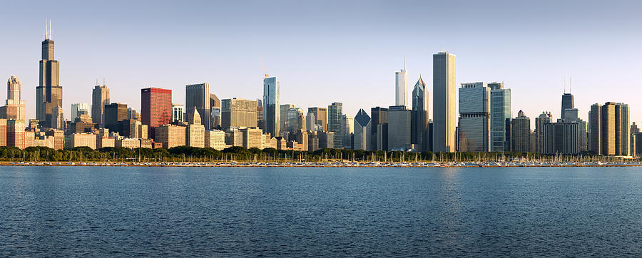 Chicago Skyline Panorama Photograph by Donald Schwartz - Fine Art America