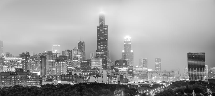 Chicago Skyline Photograph - Chicago Skyline Panorama by Gregory Ballos