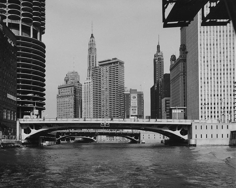 Chicago Skyline Seen From Water Photograph by Chicago and North Western Historical Society
