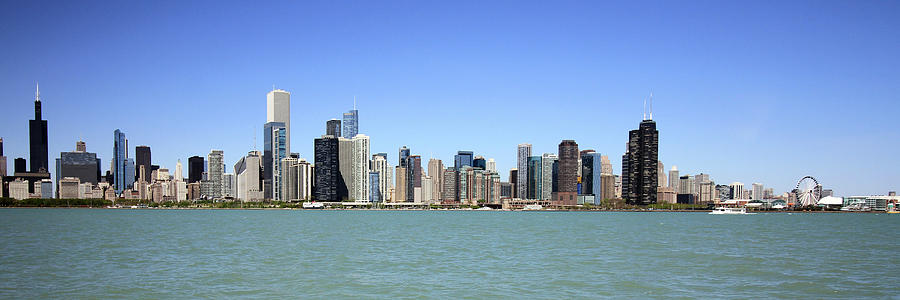 Chicago Skyline Wide Angle Photograph by Jackson Pearson