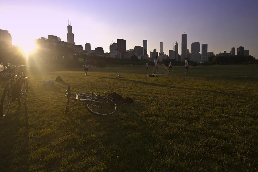 Chicago Soccer and Skyline Photograph by Sven Brogren