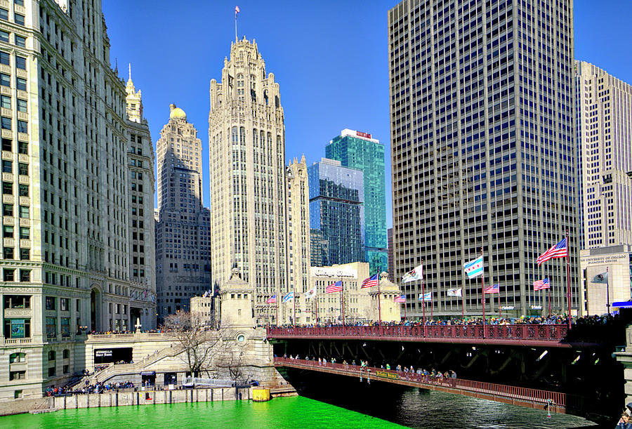Chicago St. Patricks Day Celebration Photograph by Alan Toepfer