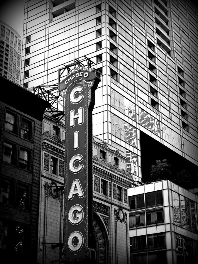 Chicago Theater Black and White Photograph by Mary Pille | Fine Art America