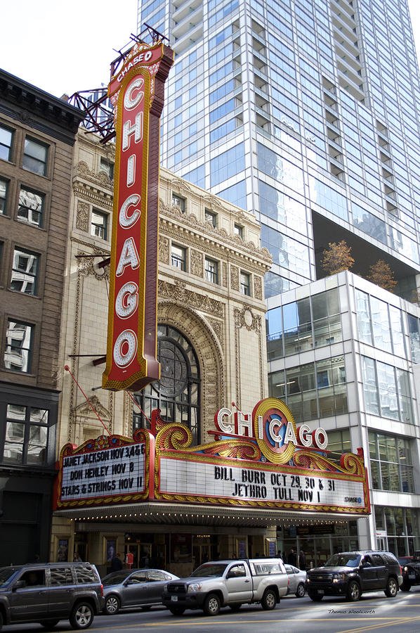 Chicago Theater Marquee Jethro Tull Signage Vertical Photograph by ...