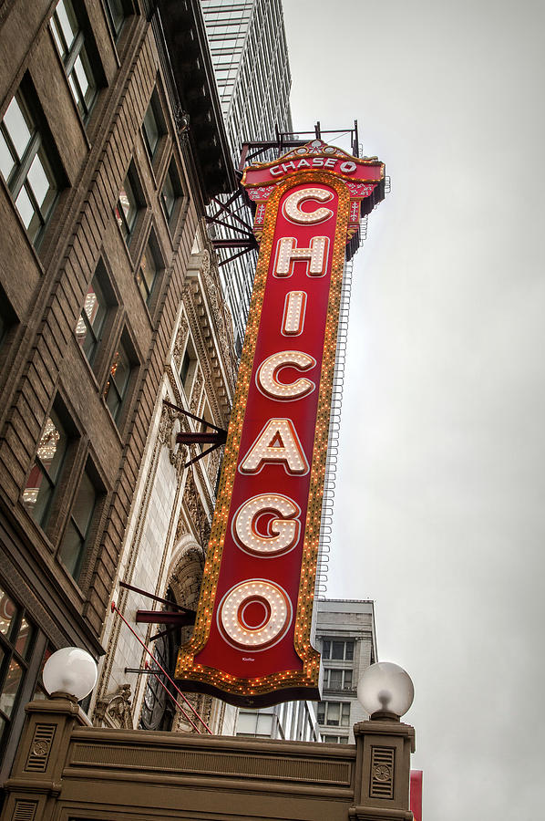 Chicago Photograph - Chicago Theater Marquis by Ryan Smith