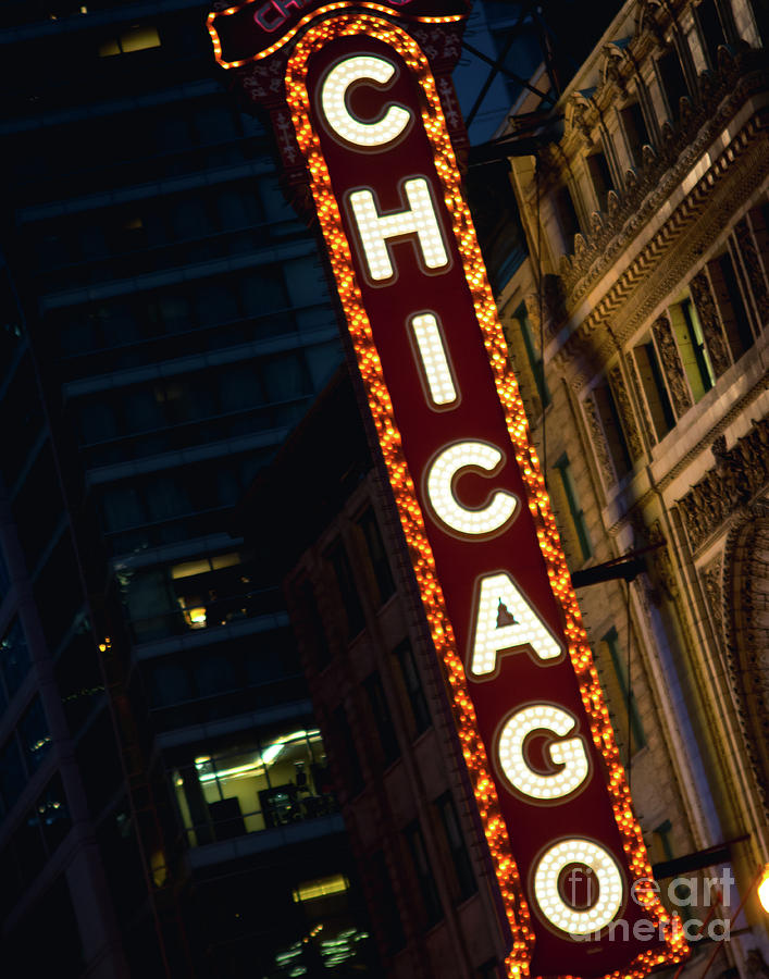 Chicago Theater Neon Photograph by Sonja Quintero