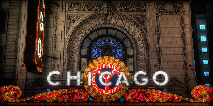 Chicago Photograph - Chicago Theater by Ryan Smith