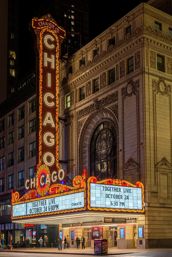 Chicago Theater, Study 1 Photograph by Randy Lemoine
