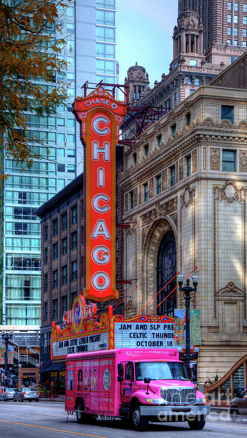 Architecture Photograph - Chicago Theater by Wayne Moran