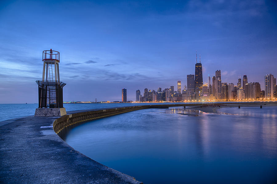 Chicago Twilight Photograph by Lindley Johnson