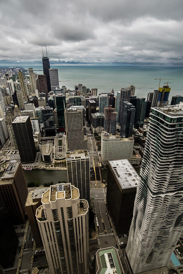 Chicago view from 70th floor Photograph by Sven Brogren
