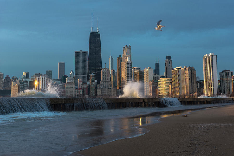 Chicago Waves Photograph