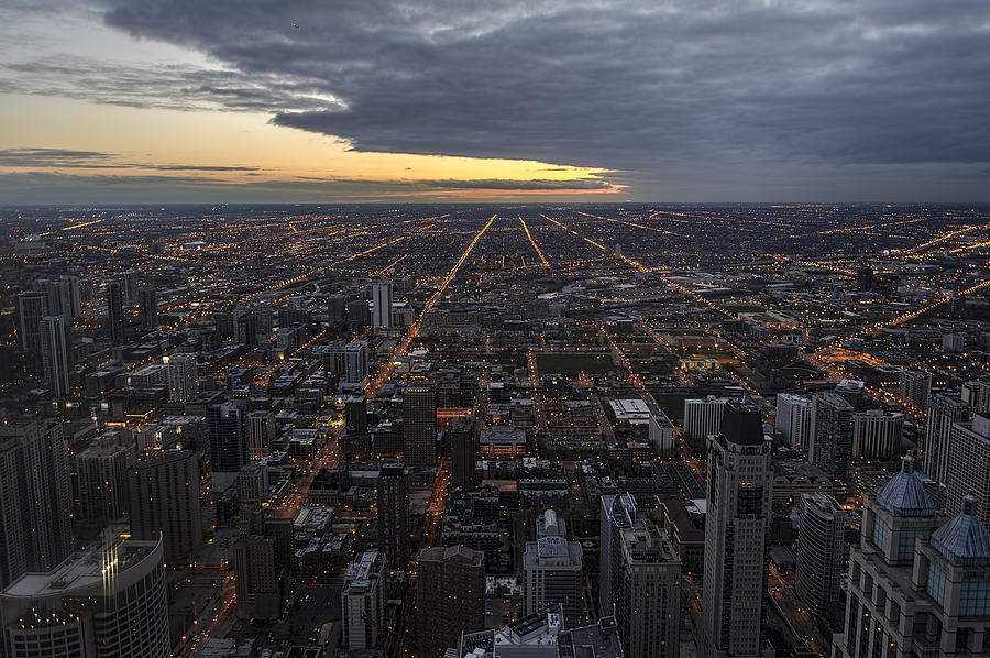 Chicago Westward Photograph by Steven Sparks