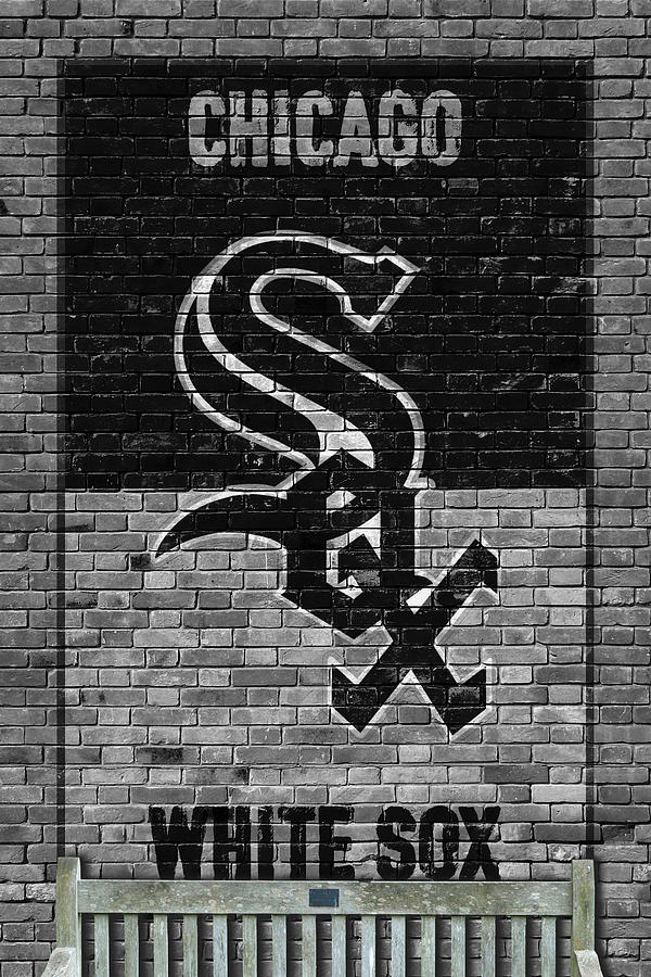 Chicago White Sox Brick Wall Painting by Joe Hamilton