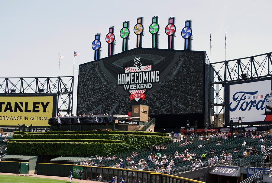 Chris Sale Mixed Media - Chicago White Sox Home Coming Weekend ScoreBoard by Thomas Woolworth