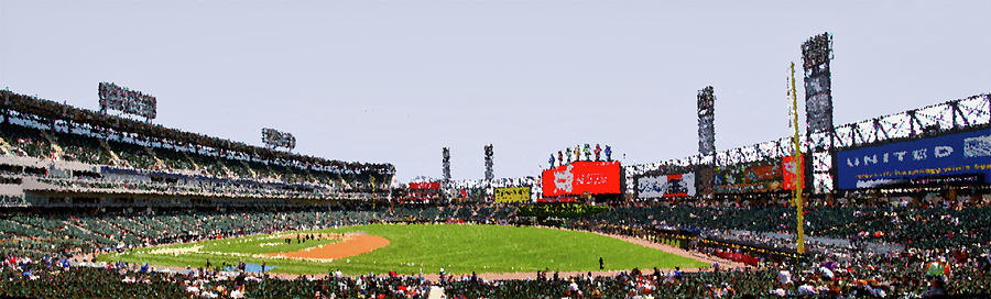 Chris Sale Mixed Media - Chicago White Sox Seating Panorama 03 PA 01 by Thomas Woolworth