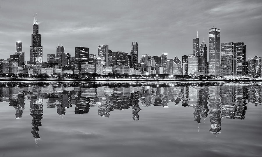 Chicago Winter Reflections Photograph by Matt Hammerstein
