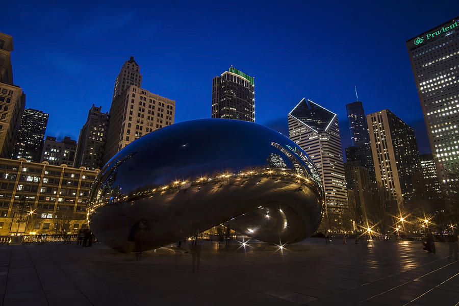 Chicagos Bean at blue hour  Photograph by Sven Brogren