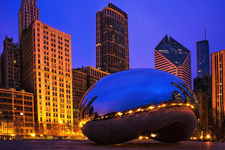 Chicagos Bean at Twilight Photograph by Andrew Soundarajan