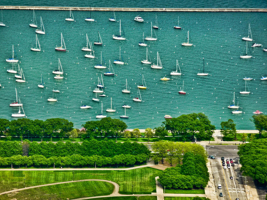 Chicagos DuSable Harbor  Photograph by Ginger Wakem