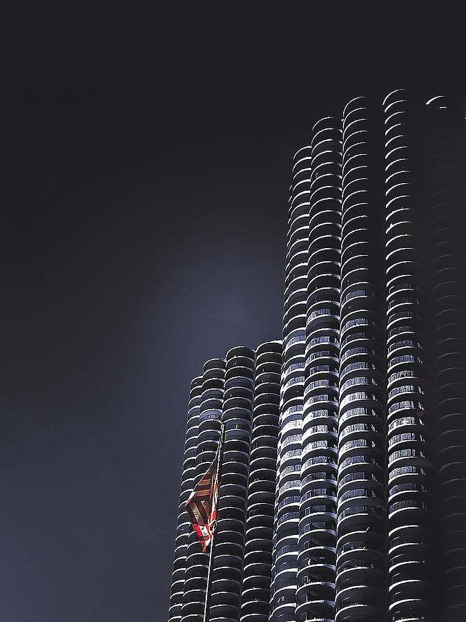 Chicagos Marina Towers Photograph by Andrew Soundarajan