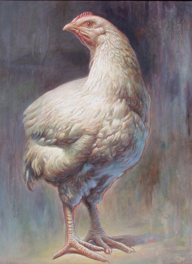 Chick Painting by Hans Droog