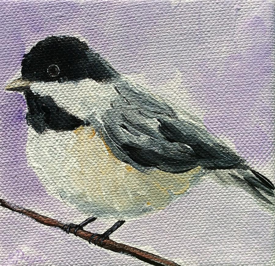 Chickadee II Painting by Emily Page