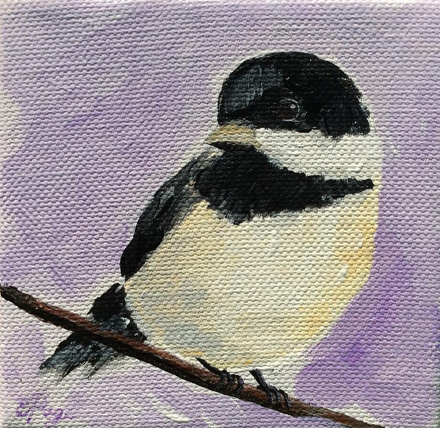 Chickadee IV Painting by Emily Page