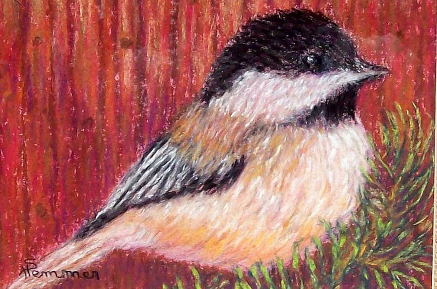 Chickadee Pastel by Sandy Hemmer