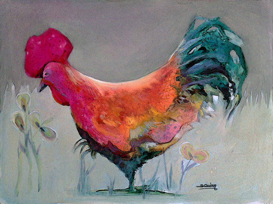 Chicken Painting - Chicken 3 by Shane Guinn